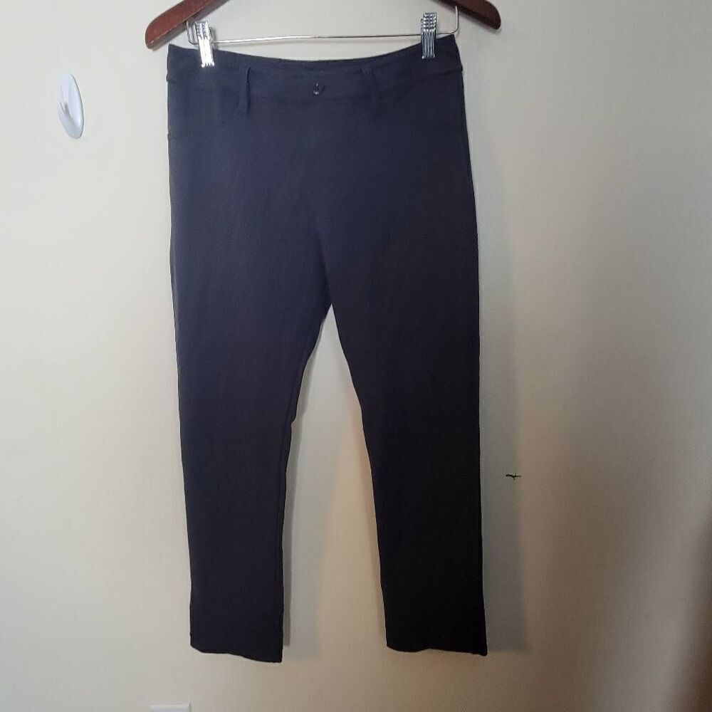 American Giant Ponte Dress Pant Pull On Navy 12